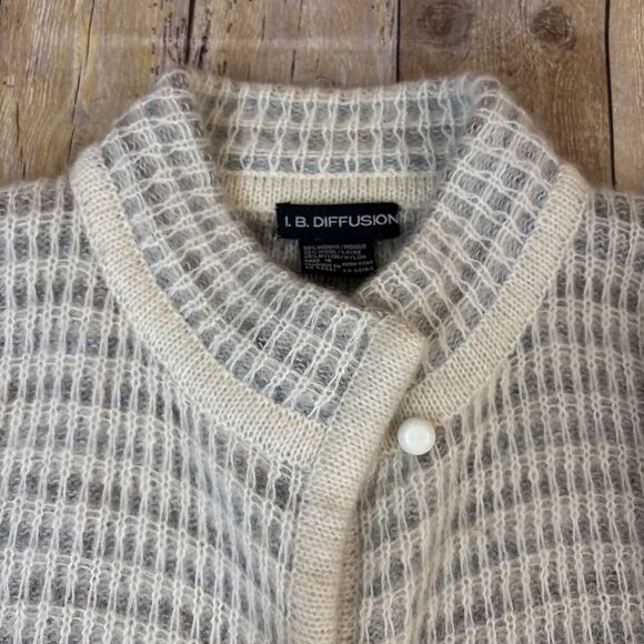 IB Diffusion Seater Cardigan Mohair Wool Blend XL - Picture 4 of 13